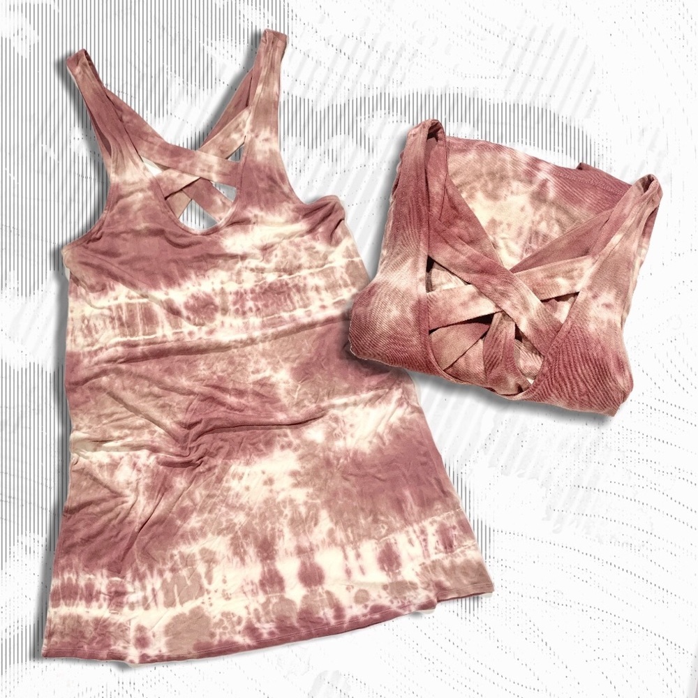 ⚡️AE Soft & Sexy Strappy Cross Back Tie Dye Dress
